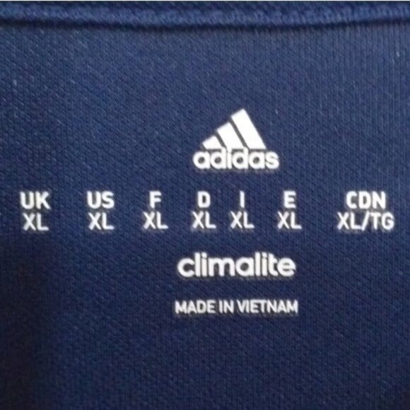 Vintage Adidas polo men XL navy blue sport casual y2k retro - Picture 5 of 8